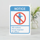 Invitation Avis Tous Les Visiteurs (Debout devant)