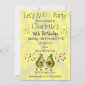 Invitation Avo-Party Avocado Pun Party (Devant)
