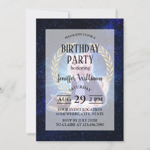 Invitation Avocat de chat dans l'espace