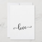 Invitation Avoir et Tenir Typographie de Script Élaboré (Dos)