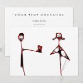 Invitation avoir mon cœur (Devant / Derrière)