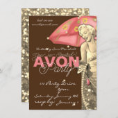 Invitation Avon Party (Devant / Derrière)
