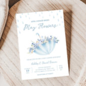 Invitation Avril Douche Apporter Mai Fleurs Baby shower