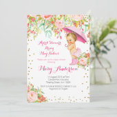 Invitation Avril Douches Apportent Mai Babies Baby shower (Debout devant)