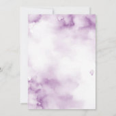 Invitation Avril Douches Apportent Mai Fleurs Purple Paraplui (Dos)