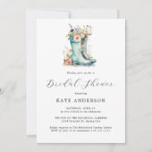 Invitation Avril Douches Fête des mariées Jardin Floral (Devant)