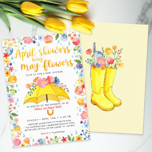 Invitation Avril Les douches apportent le Baby shower de mai 