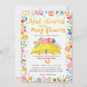 Invitation Avril Les douches apportent le Baby shower de mai  (Devant)