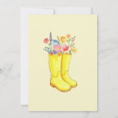 Invitation Avril Les douches apportent le Baby shower de mai  (Dos)