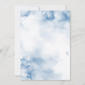 Invitation Avril Pluies Apportent Fleurs Mai Parapluie Bleu (Dos)