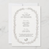 Invitation Aw chope son itinéraire de bachelorette mariée (Dos)