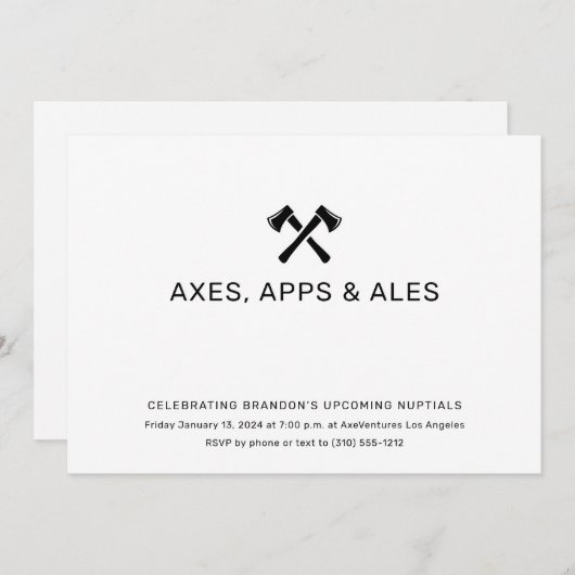 Invitation Ax Lancer L'Invitation (Devant / Derrière)