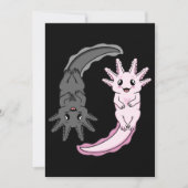 Invitation Axolotl Yin Yang Kawaii Animal Axolotls Lover Owne (Devant)