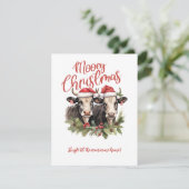 Invitation Ayez des vaches de Noël Moey Noël Noël (Debout devant)