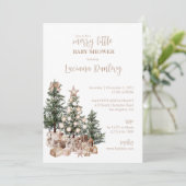 Invitation Ayez un joyeux petit Baby shower (Debout devant)