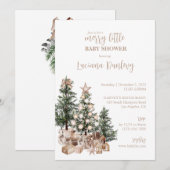 Invitation Ayez un joyeux petit Baby shower (Devant / Derrière)