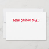 Invitation Ayez Un Noël Super (Dos)