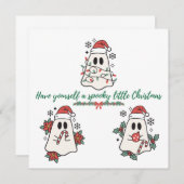 Invitation Ayez un petit Noël Éffrayant (Devant / Derrière)