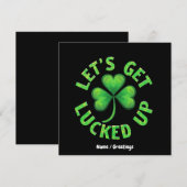 Invitation Ayons de la chance pour la Saint Patrick's Day Fun (Devant / Derrière)
