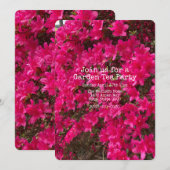 Invitation Azalée  (Devant / Derrière)