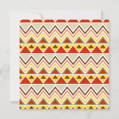 Invitation Aztec Andes Triangles Triangles Chevrons (Dos)