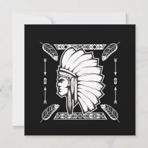 Invitation Aztec Vieux Homme Guerrier Maya Inca Civilisation