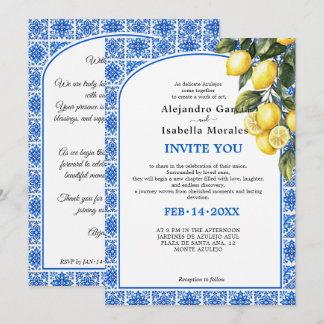 Invitation Azul & Limone Romance 💙🍋