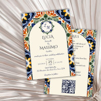 Azulejo bleu Talavera vintage mariage mexicain