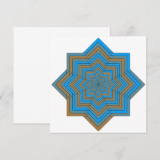 Invitation Azure and Ember Star (Devant / Derrière)