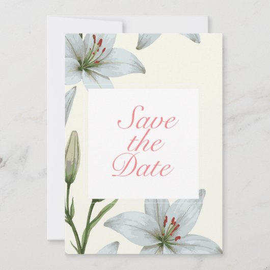 Invitation Azure Bloom V02 (Devant)