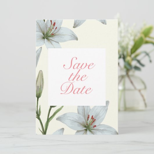 Invitation Azure Bloom V02 (Debout devant)