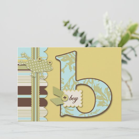 Invitation B est pour l'invitation de garçon (Debout devant)