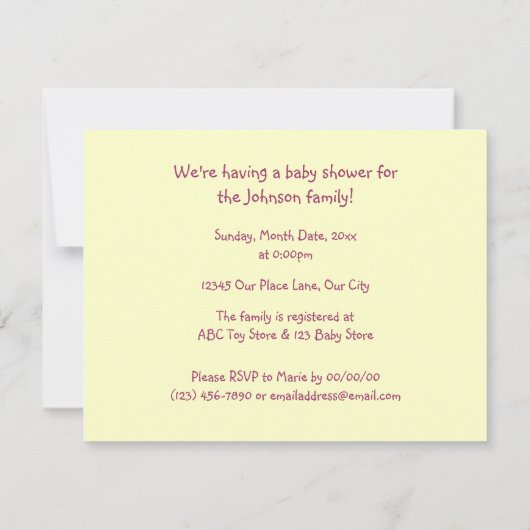 Invitation Baa Baa Baby (Dos)