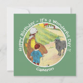 Invitation Baa, Baa, Black Sheep Anniversaire Collection (Devant)