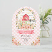Invitation Baa OinkQuack Moo 2e Anniversaire Ferme (Debout devant)