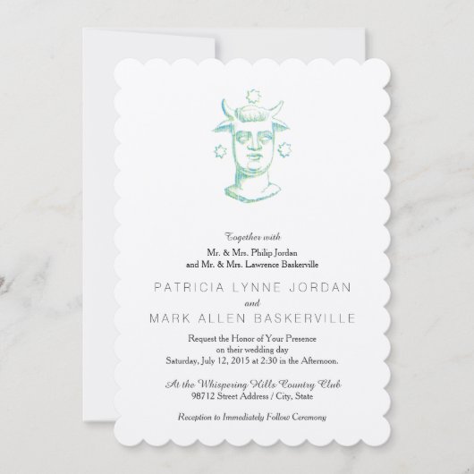 Invitation Baal (style presse-lettres, deux couleurs) (Devant)