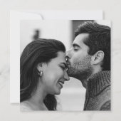 Invitation Babbette Minimaliste Photo Mariage moderne (Dos)