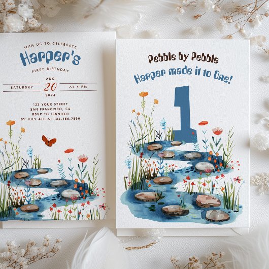 Invitation Babbling Brook Premier anniversaire