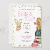 Invitation Babes et Bubbly Champagne de la Saint-Galentin (Devant)