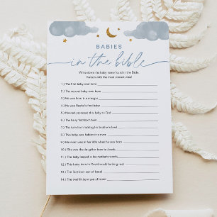 Invitation Babies Dans La Bible Twinkle Star Baby shower Jeu