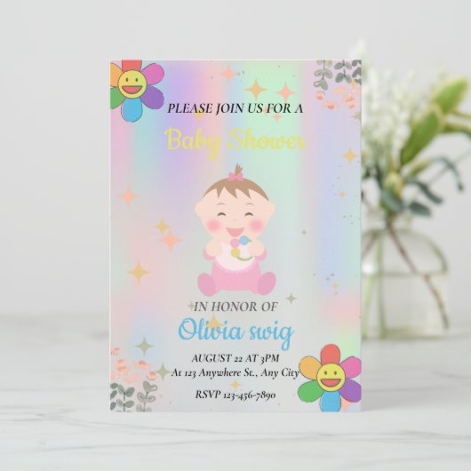 Invitation baby (Debout devant)