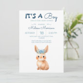 Invitation Baby Baby Baby Douche (Debout devant)