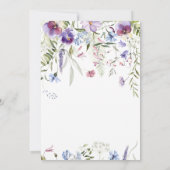 Invitation Baby Bloom Fleur sauvage Botanique Rustique (Dos)