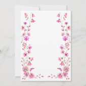 Invitation Baby Bloom Fleur sauvage Garden Bold Rose Girl Dou (Dos)