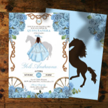 Baby Blue Western Charro Quinceanera