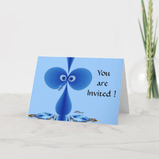 Invitation Baby Bo by Bird Blue Birthday Card