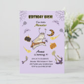 Invitation Baby boo ghost (Debout devant)