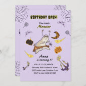 Invitation Baby boo ghost (Devant / Derrière)