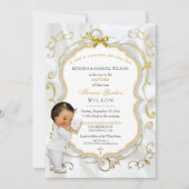 Invitation Baby Boy Baptême Communion Christening Bible (Devant)