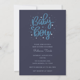 Invitation Baby Boy Blue Baby Shower